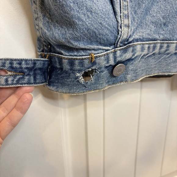 Guess Denim Jean Vest Georges Marciano Men's XL Style 10804 VTG 80's Distressed - Picture 12 of 16